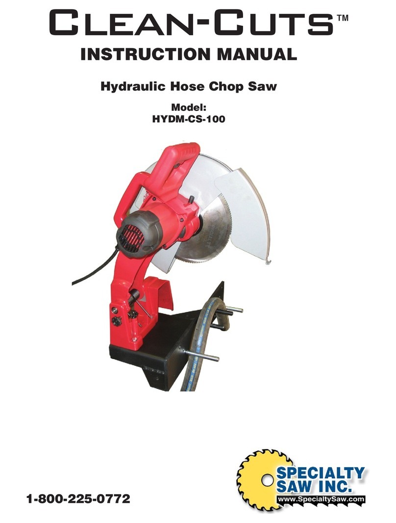 CLEAN-CUTS HYDM-CS-100 instruction manual