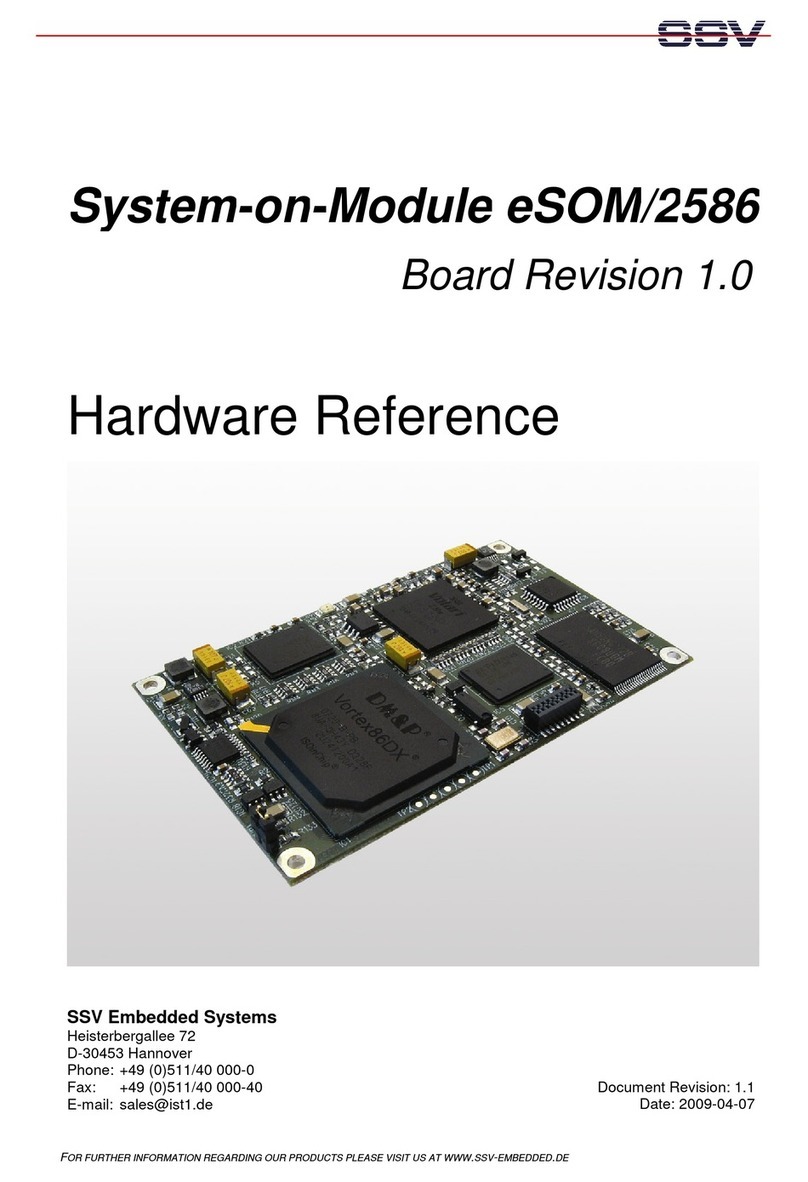 SSV Embedded Systems System-on-Module eSOM/2586 Application guide