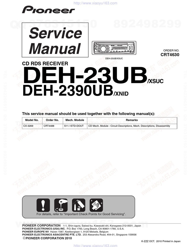 Pioneer DEH-23UB/XSUC Service manual