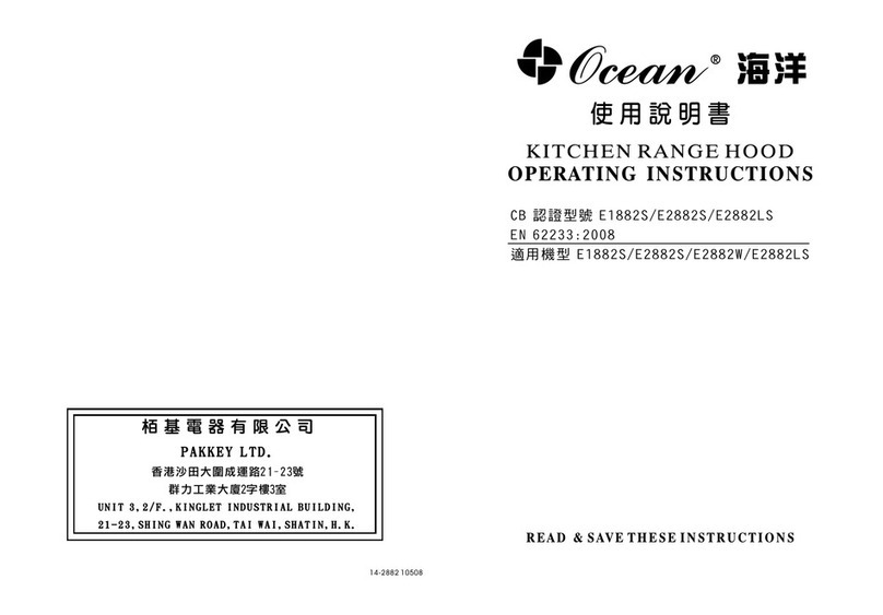 Ocean E2882S operating instructions