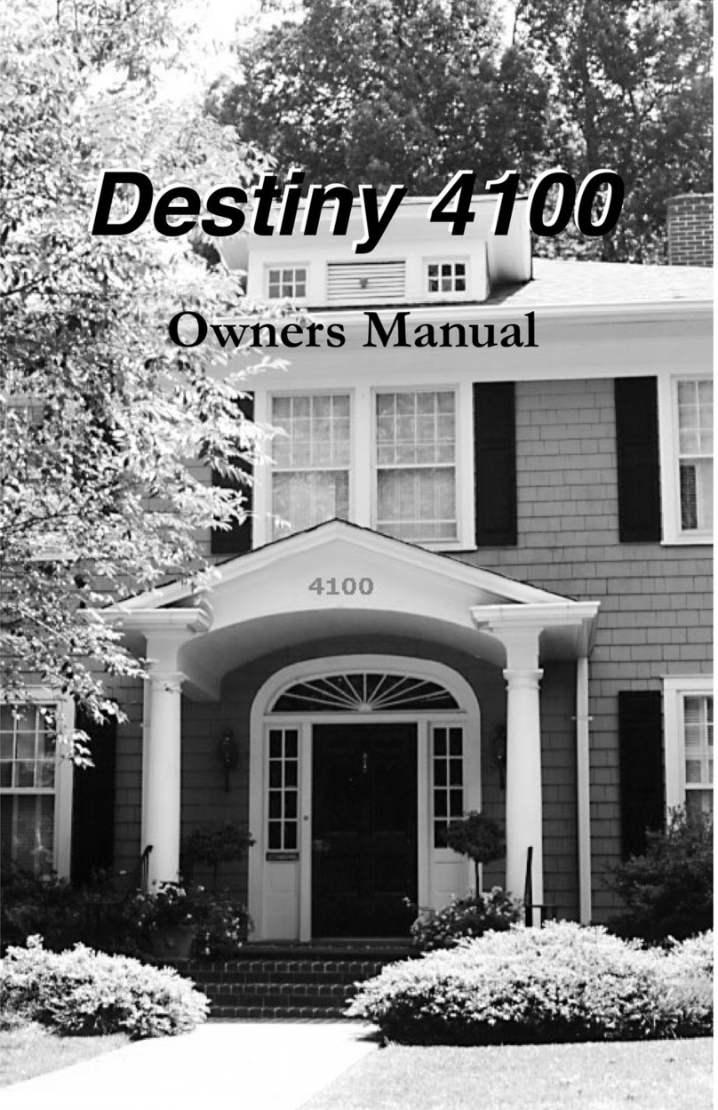 Honeywell Apex Destiny 4100 User manual