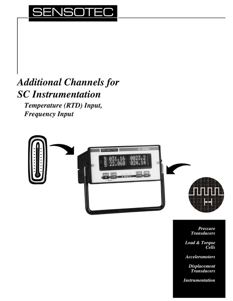 Sensotec SC1000 manual