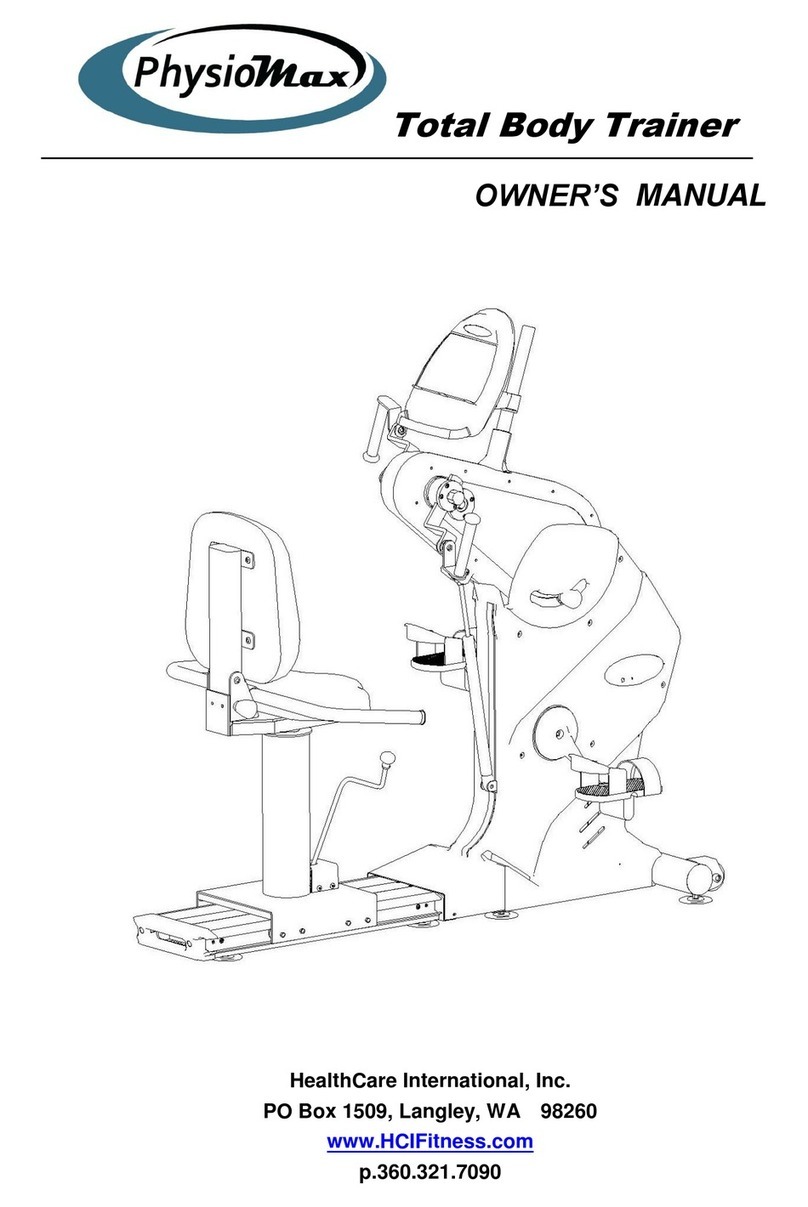 Health Care International PhysioMax TBT-1000 User manual