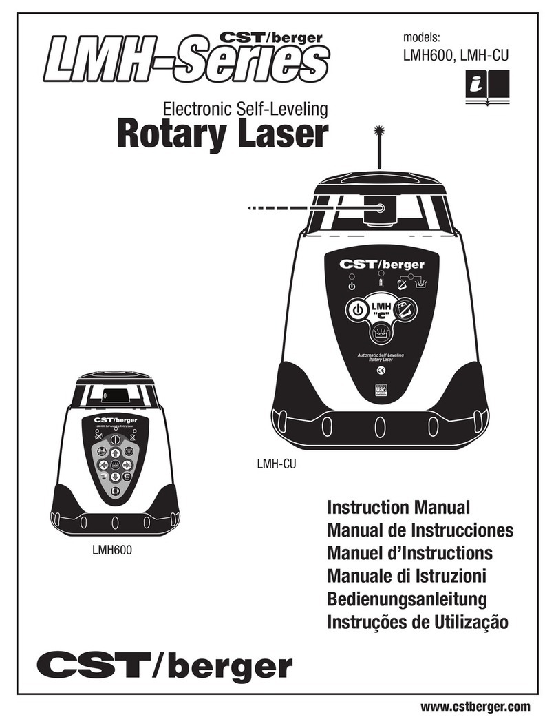 CST/BERGER LMH600 User manual