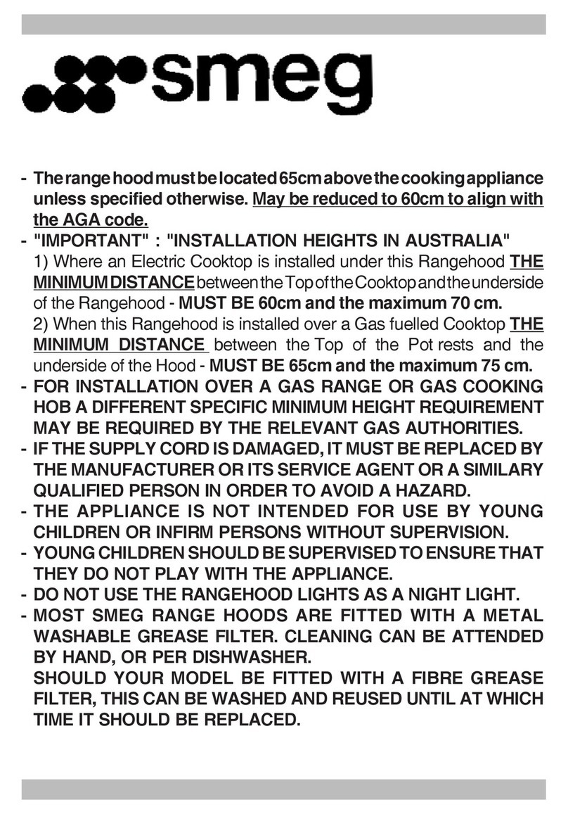 Smeg SA520TX90 user manual