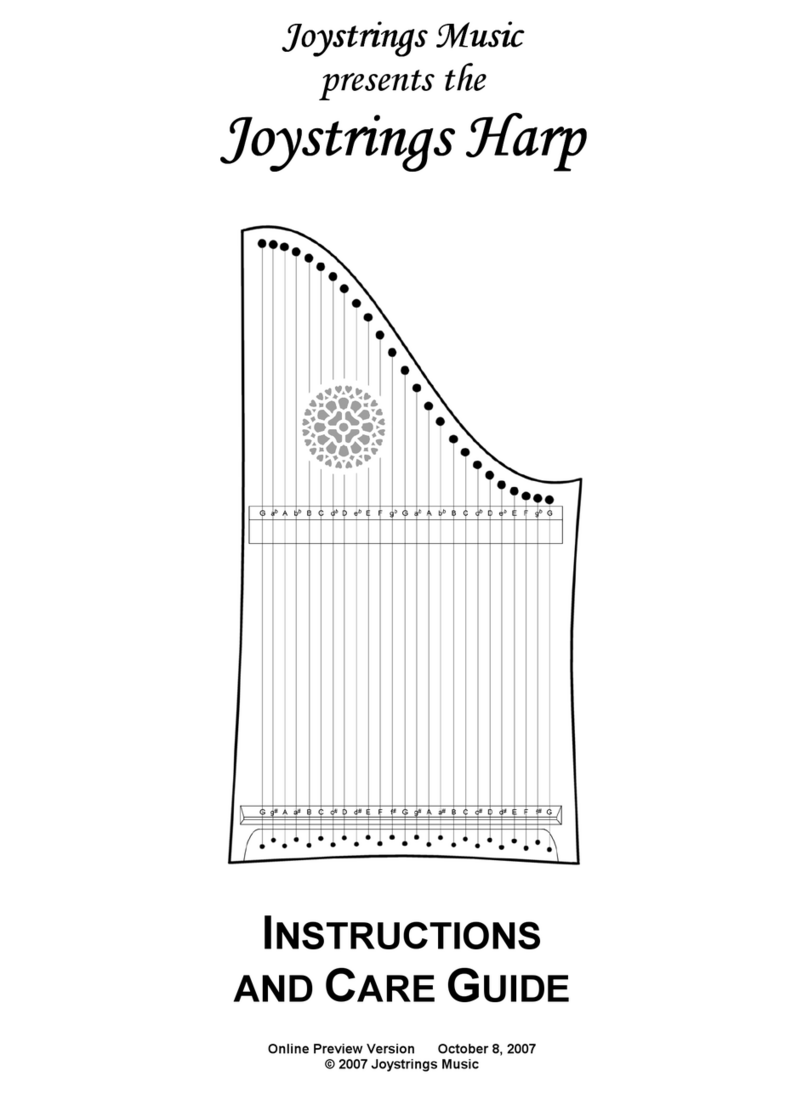 Joystrings Music Joystrings Harp Instructions & care guide