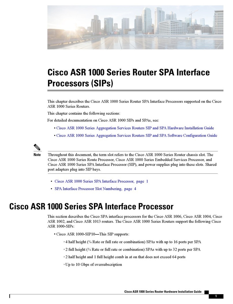 Cisco ASR 1000 Series User manual