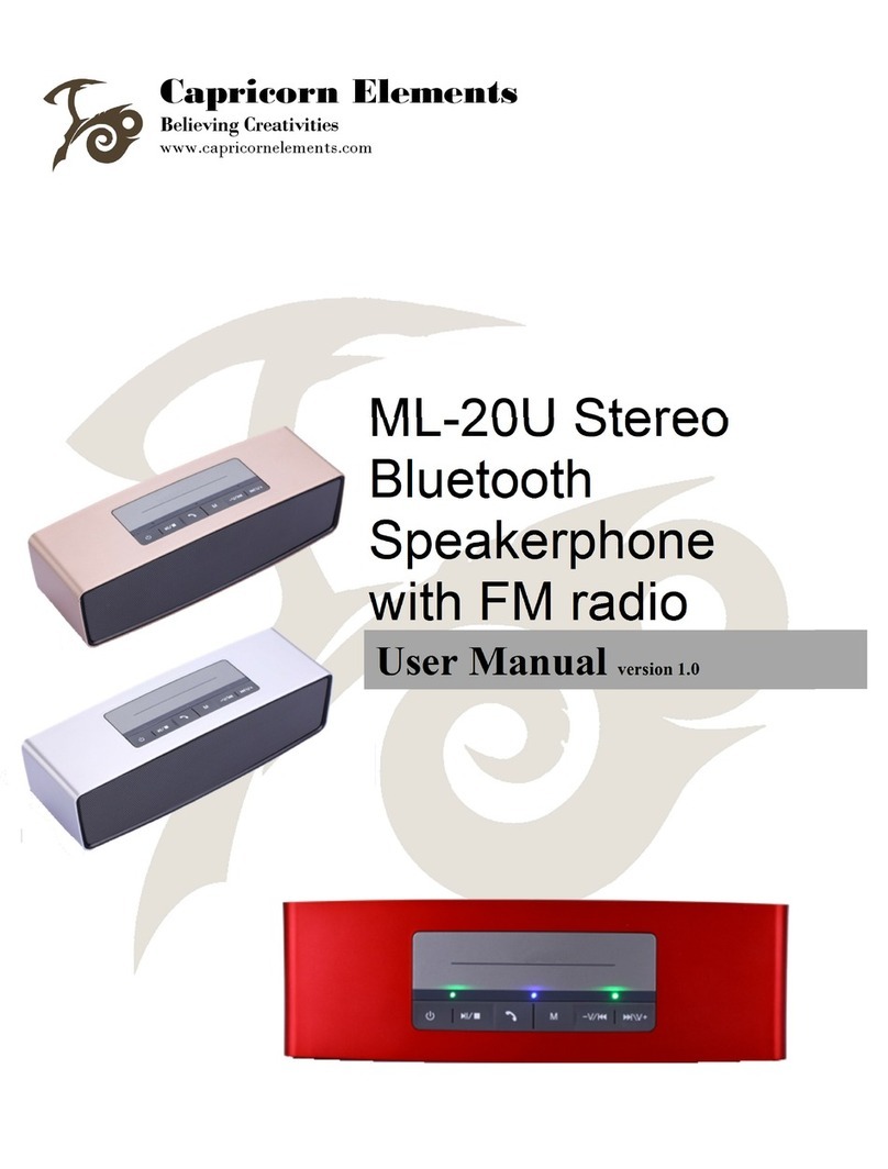CAPRICORN ELEMENTS ML-20U user manual