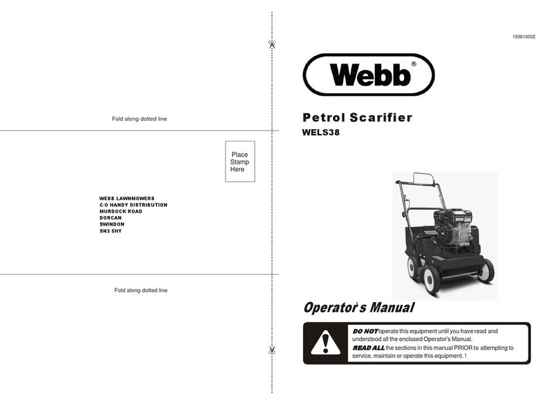 Webb WELS38 Operator's manual