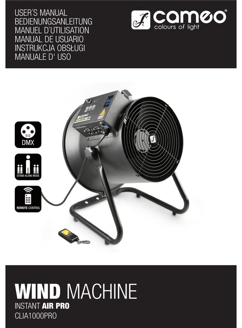 Cameo Light INSTANT AIR 1000 PRO user manual