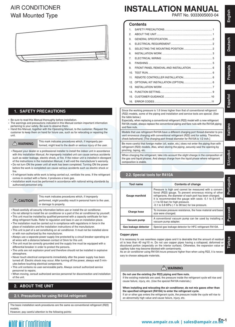 Ampair ASYG09LMCA installation manual