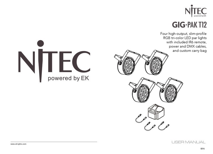 EK Lights Nitec GIG-PAK T12 user manual