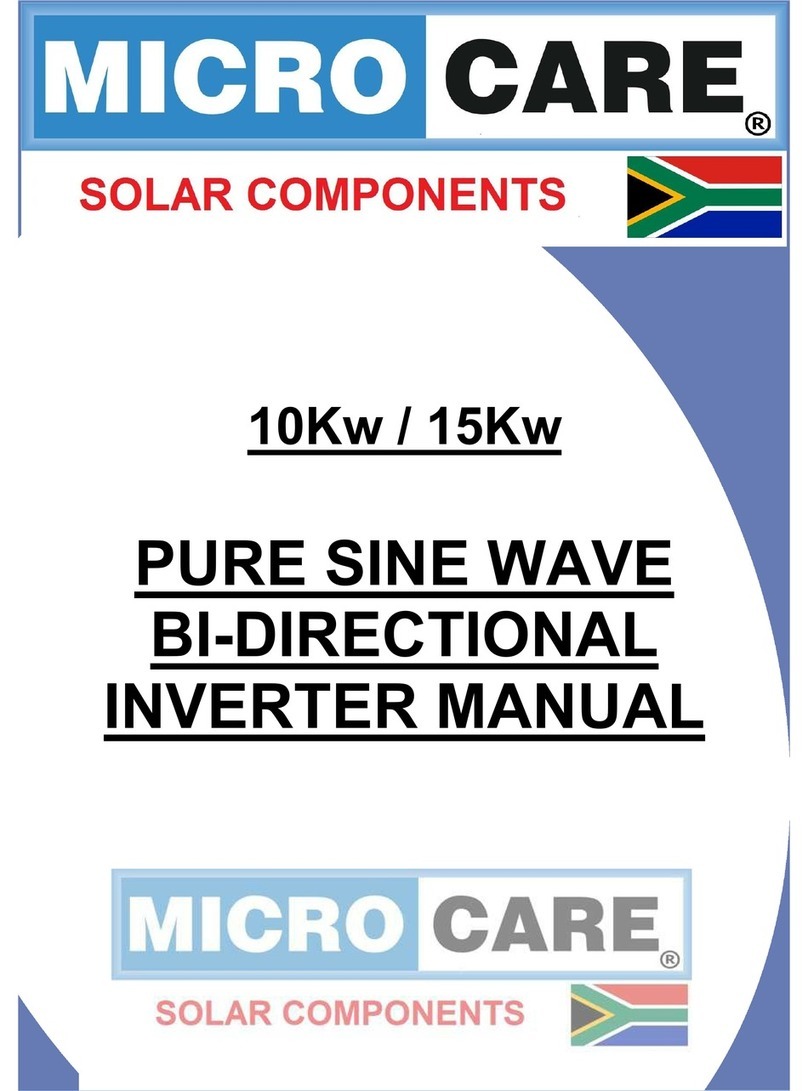 Microcare Pure Sine Wave Bi-Directional Inverter 10Kw manual Microcare Pure Sine Wave Bi-Directional Inverter 10Kw manual