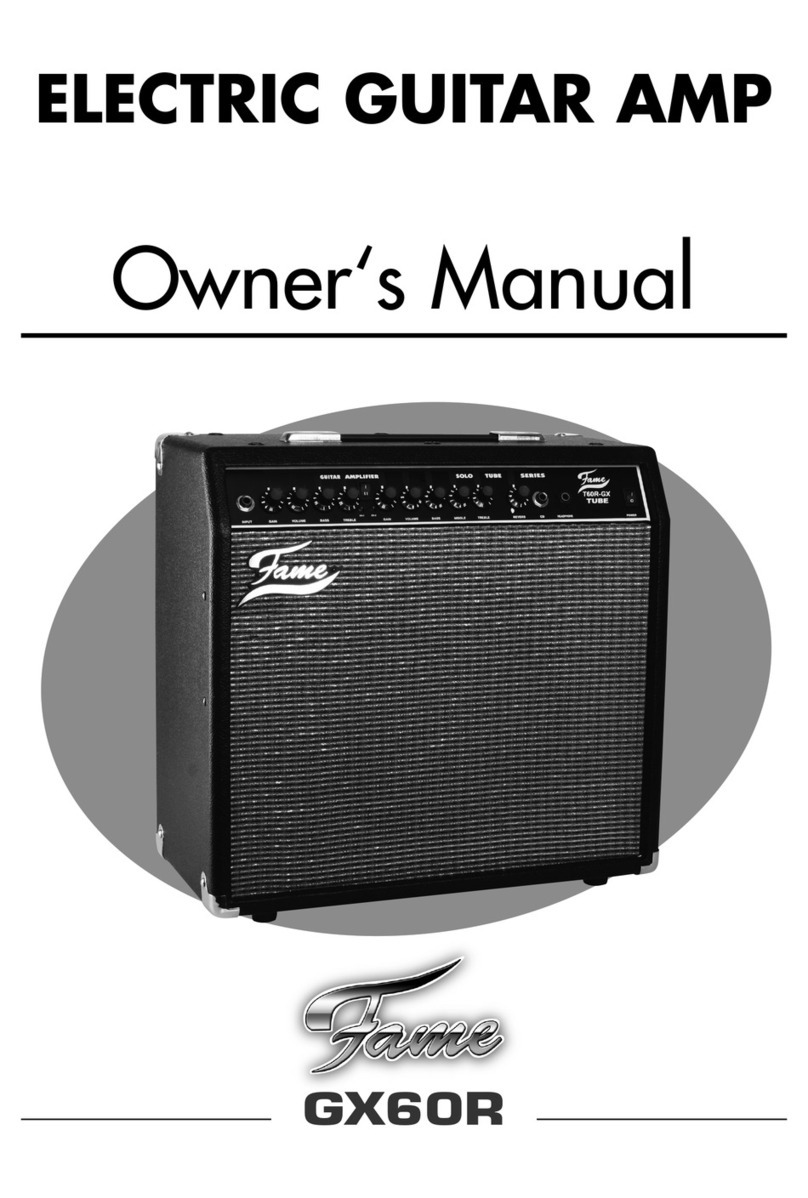 FAME GX60R owner's manual