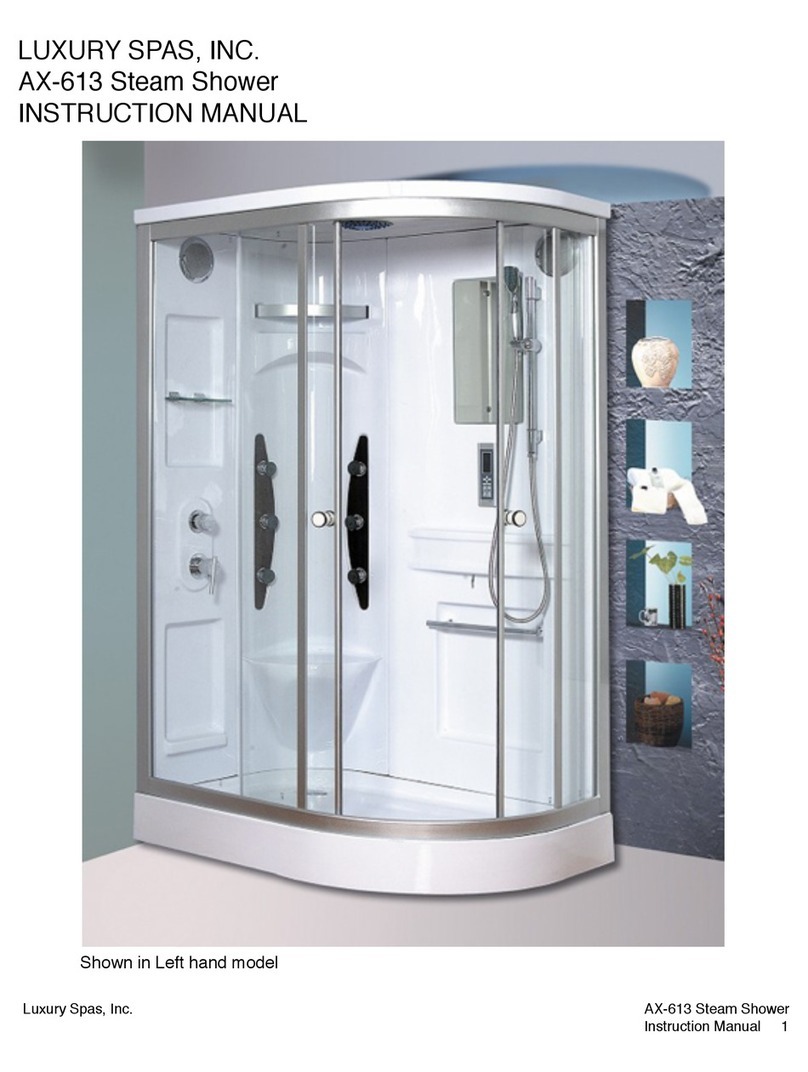 Luxury Spas AX-613 instruction manual