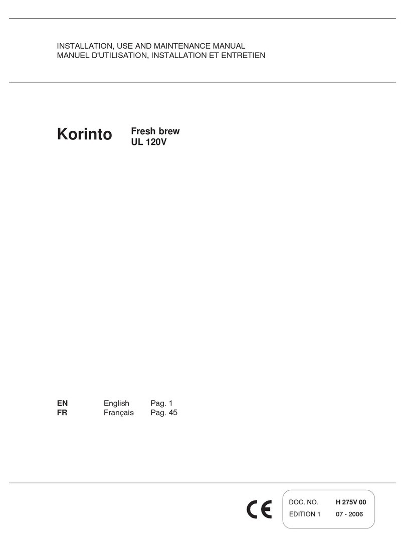 Necta Korinto UL 120V User manual