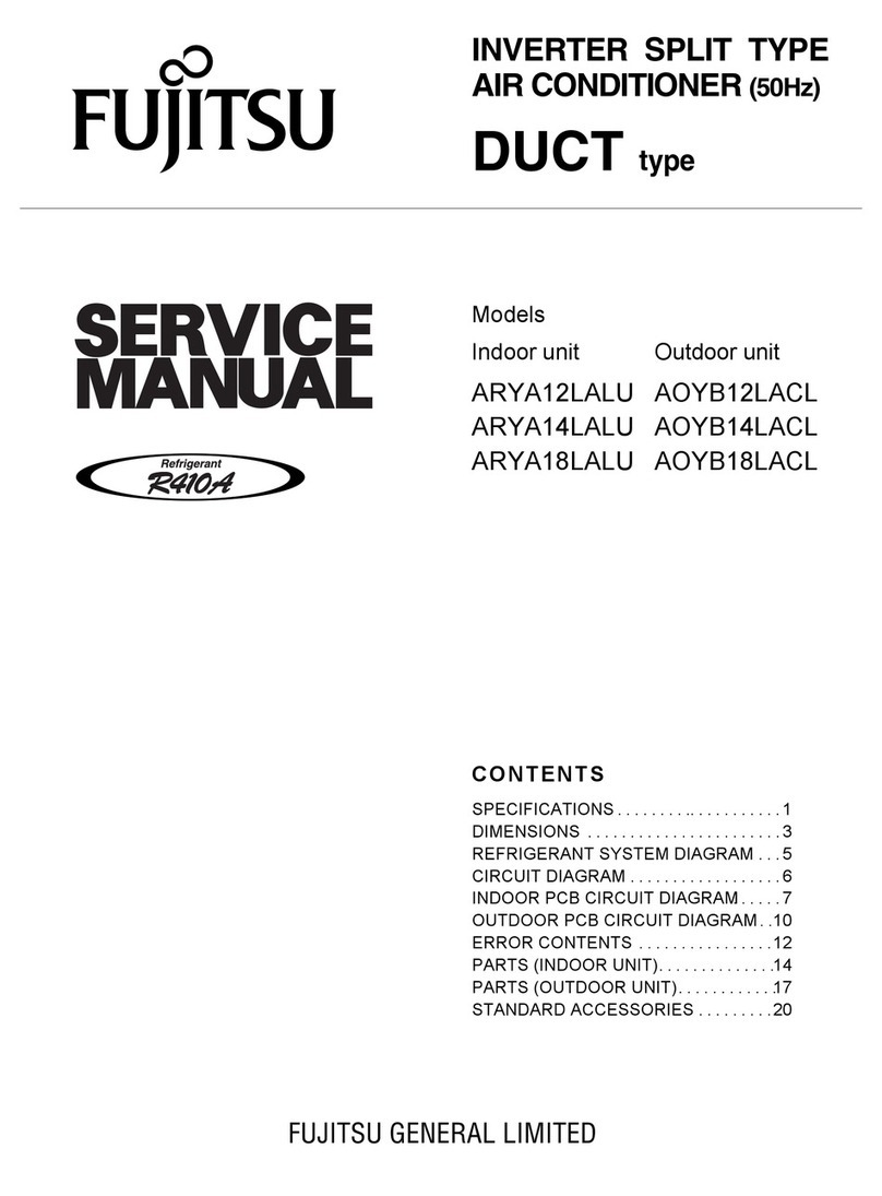 Fujitsu ARYA12LALU User manual