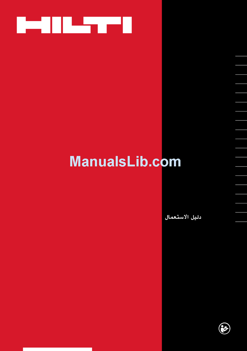 Hilti SD 6000 operating instructions