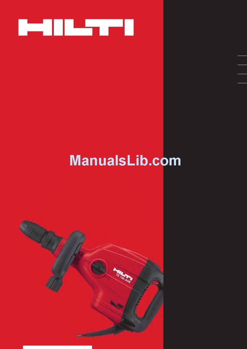 Hilti TE 706 User manual