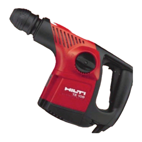 Hilti TE106 operating instructions