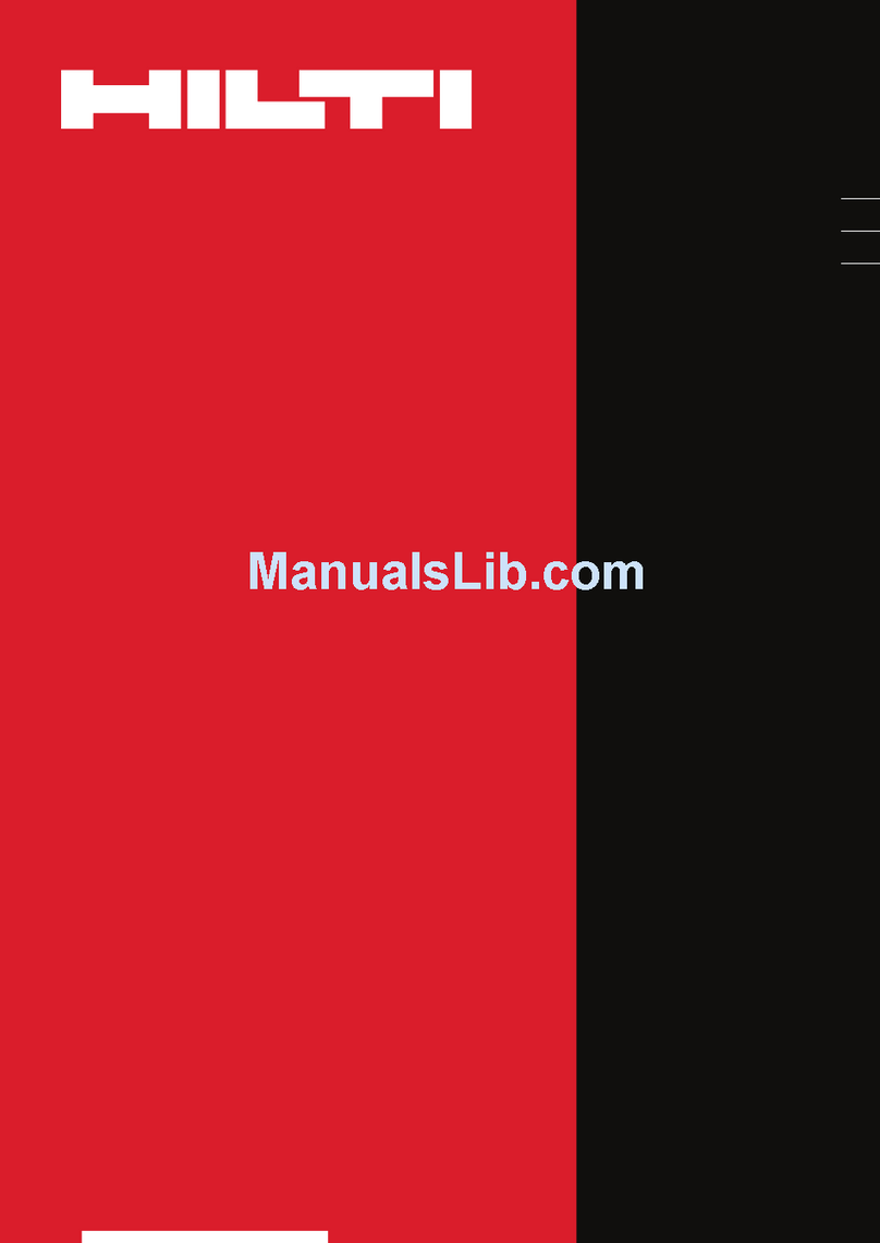 Hilti DD-REC1 operating instructions