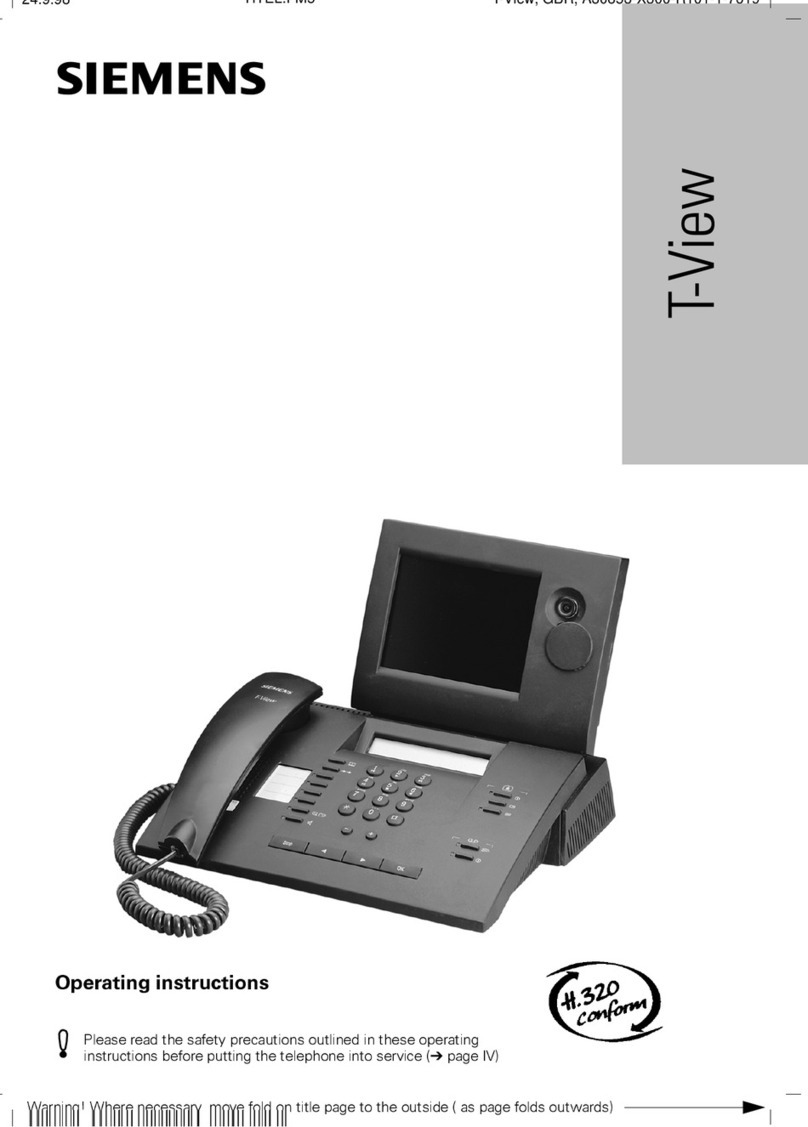 Siemens T-View User manual