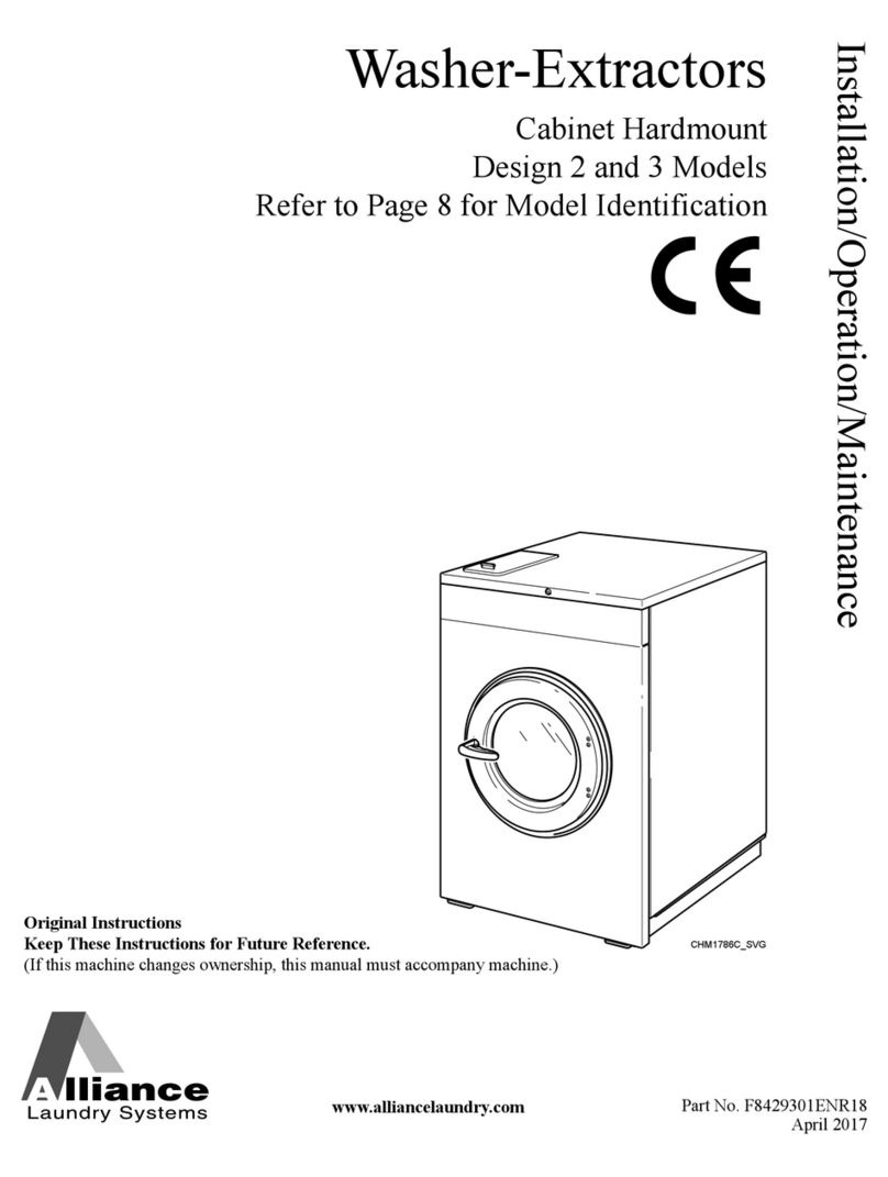Alliance Laundry Systems CCN020HNF Owner's manual