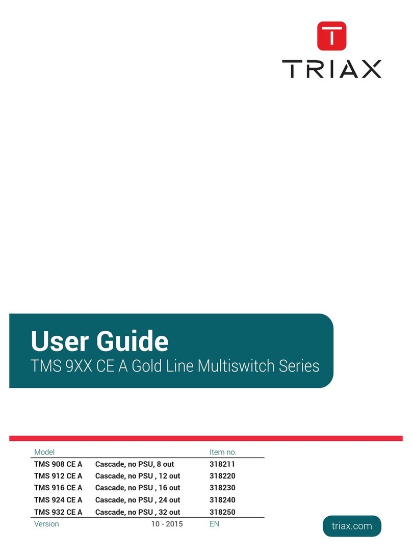 Triax TMS 908 CE A user guide