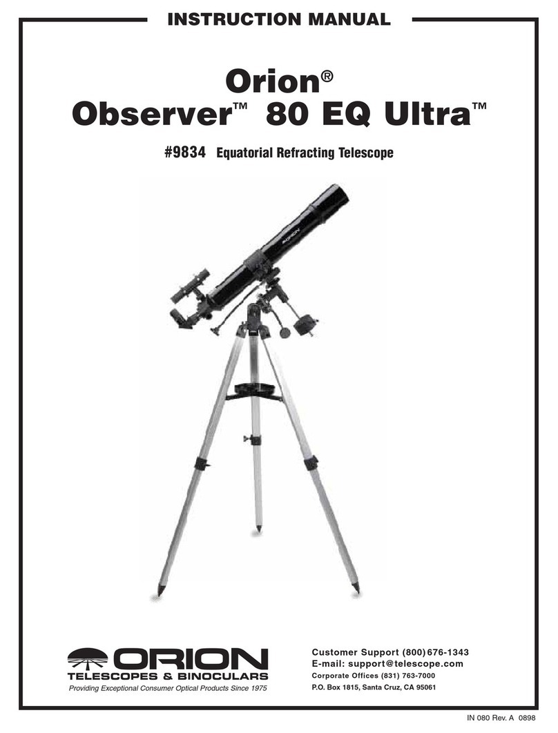 Orion Observer80 EQ ultra User manual