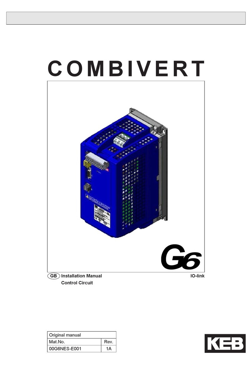 KEBCO COMBIVERT G6 installation manual