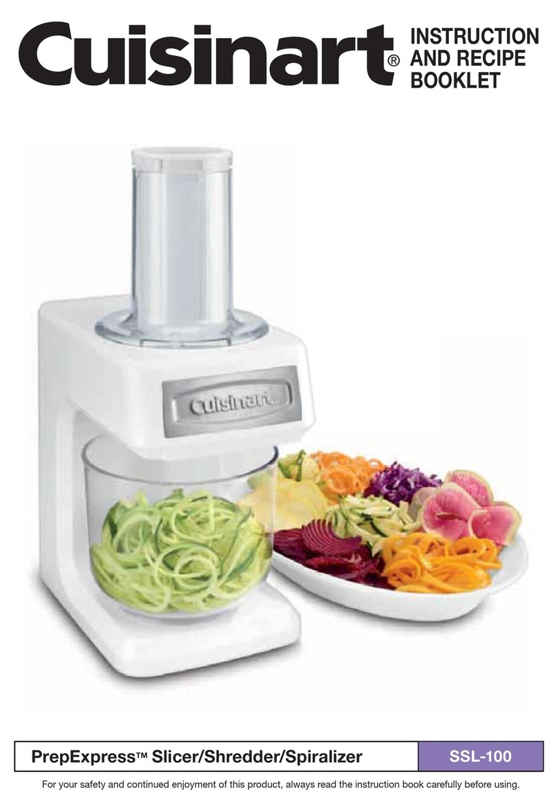 Cuisinart SSL-100 Service manual