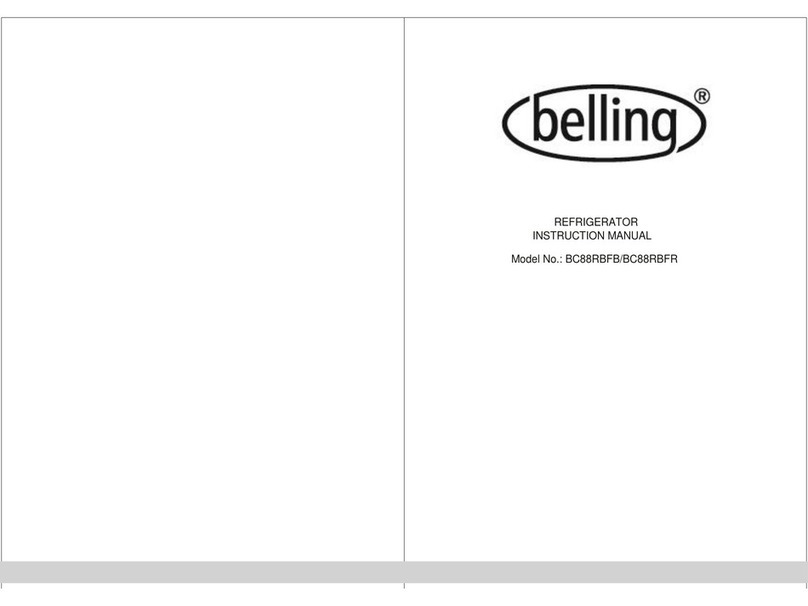 Belling BC88RBFB Instruction manuals