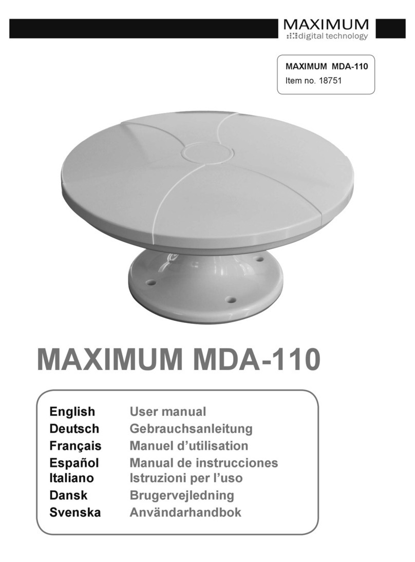 Maximum MDA-110 User manual