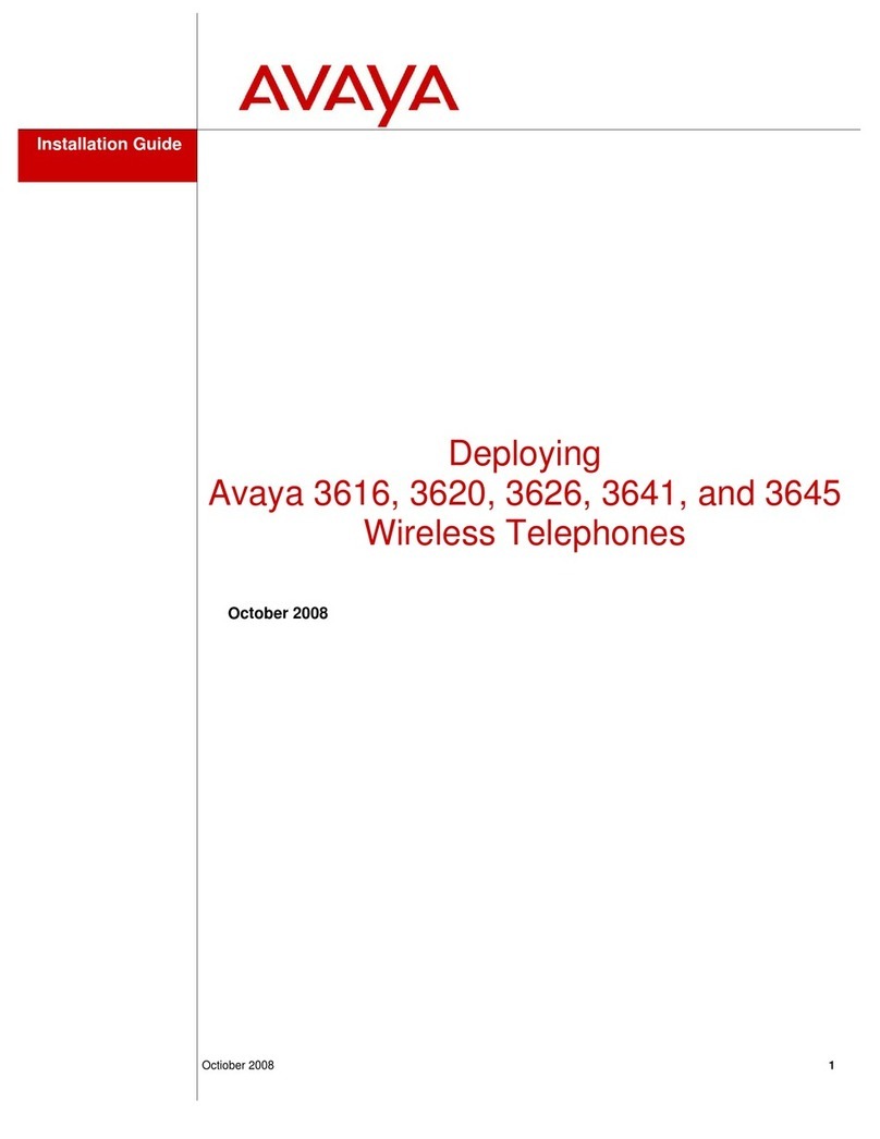 Avaya 3616 Series User manual