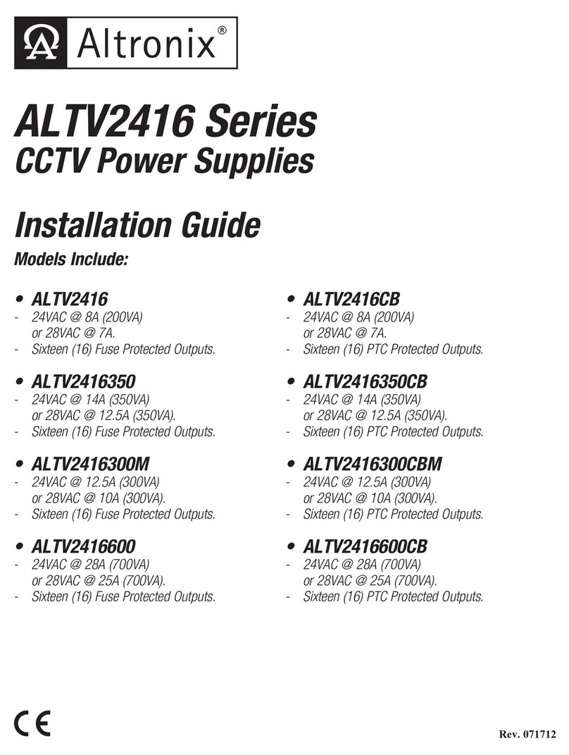 Altronix ALTV2416350 User manual