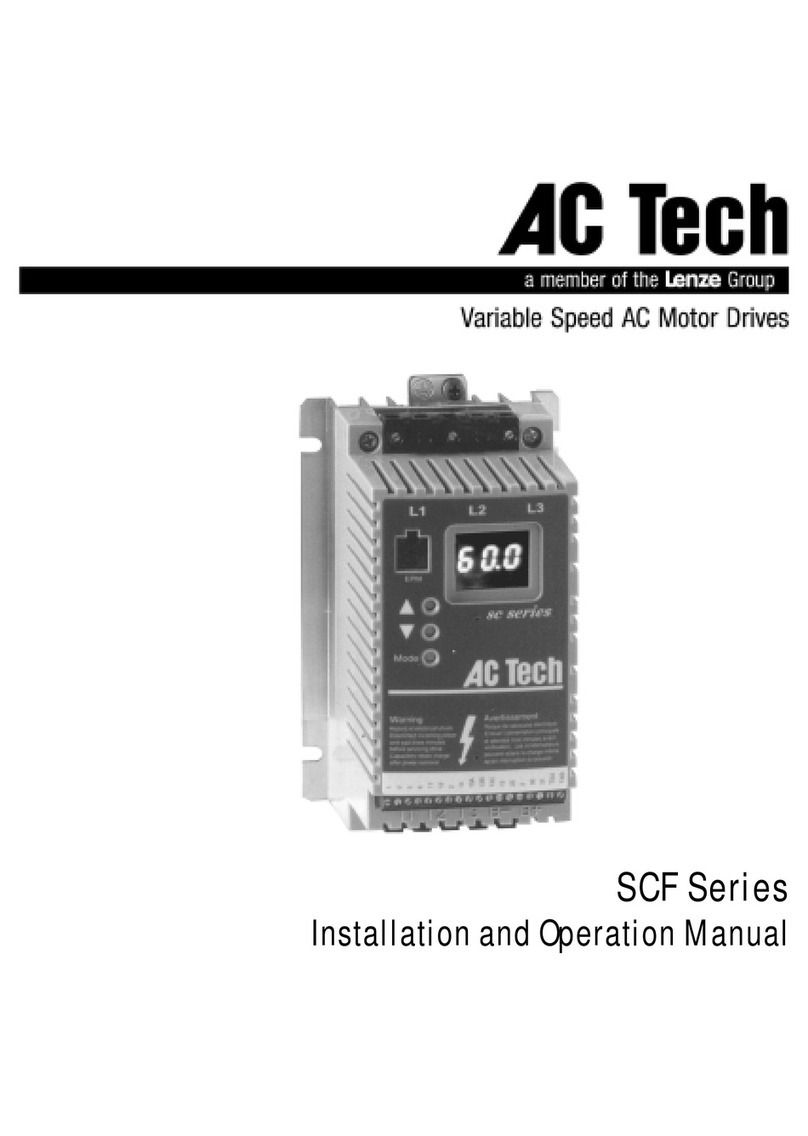 AC Tech SCF SERIES Installation and operation manual