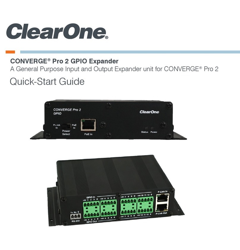 Clear One CONVERGE PRO 2 quick start guide