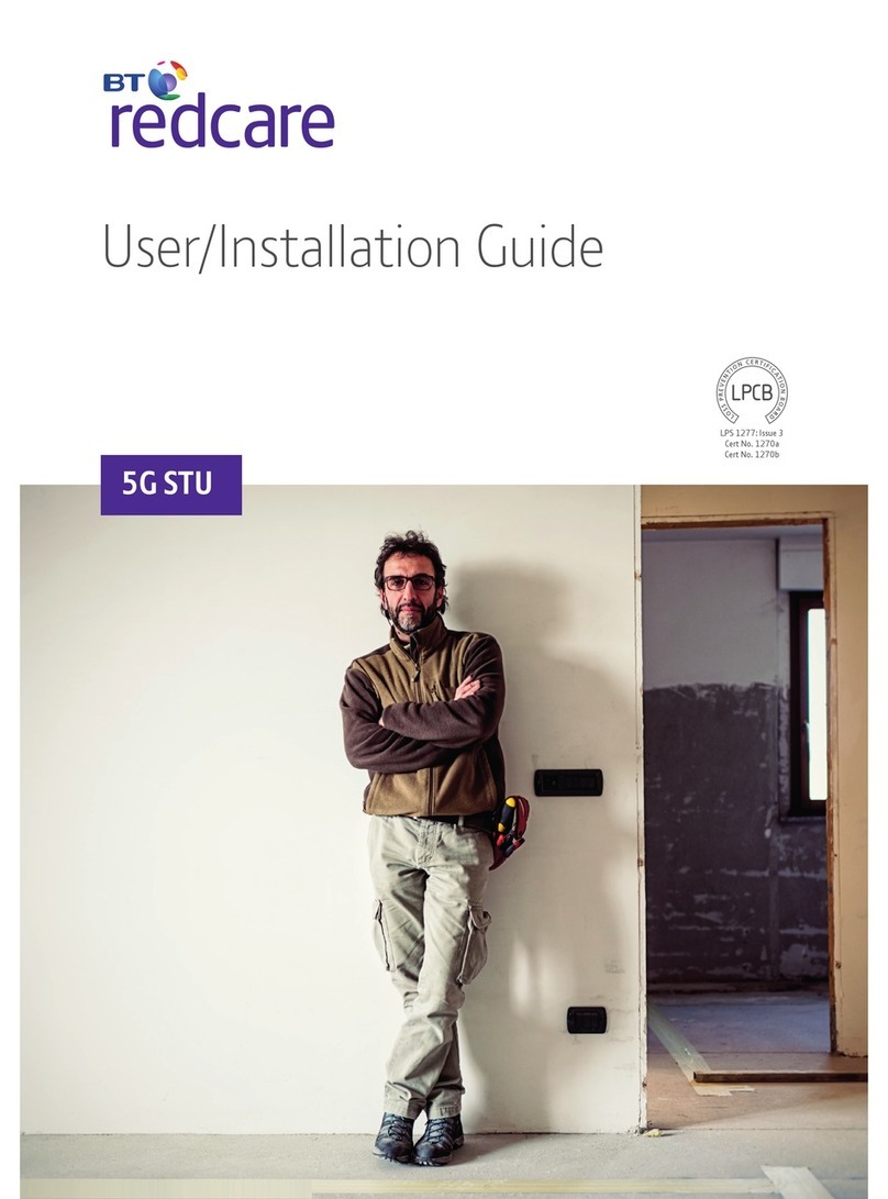 BT Redcare 5G Classic STU 11 pin User's installation guide