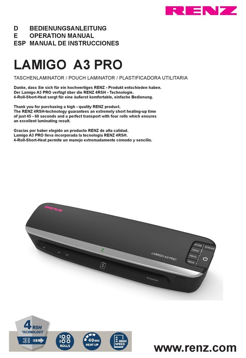 Renz LAMIGO A3 PRO Operation manual