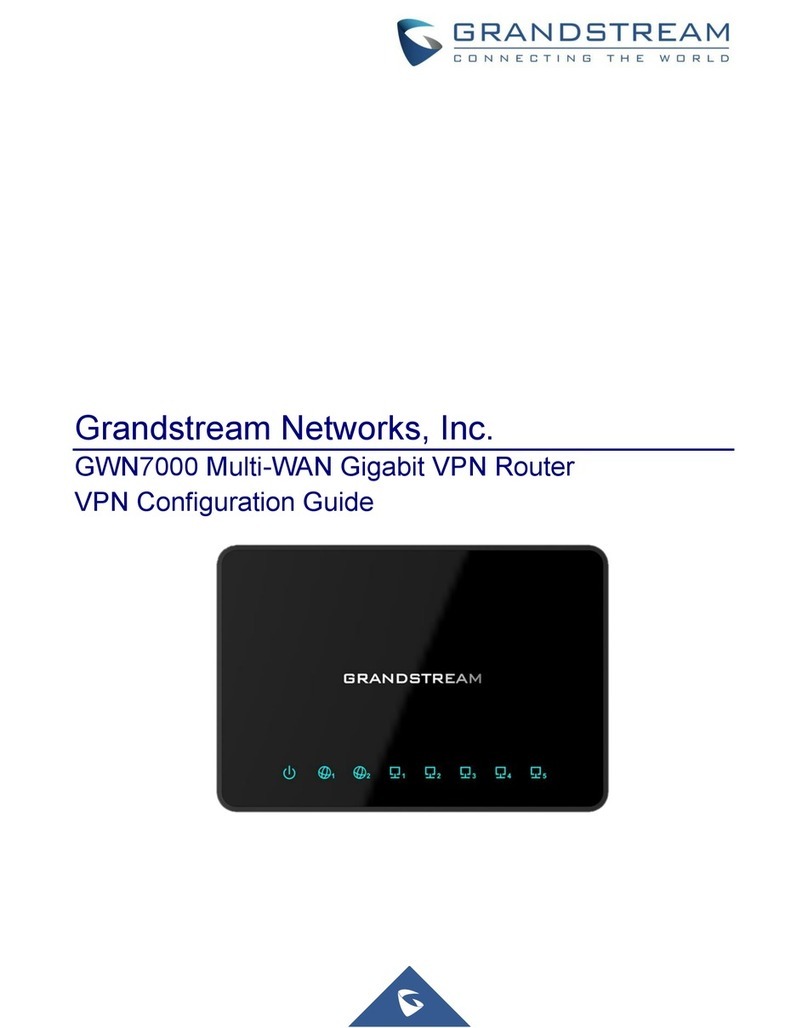 Grandstream Networks GWN7000 User manual Grandstream Networks GWN7000 User manual