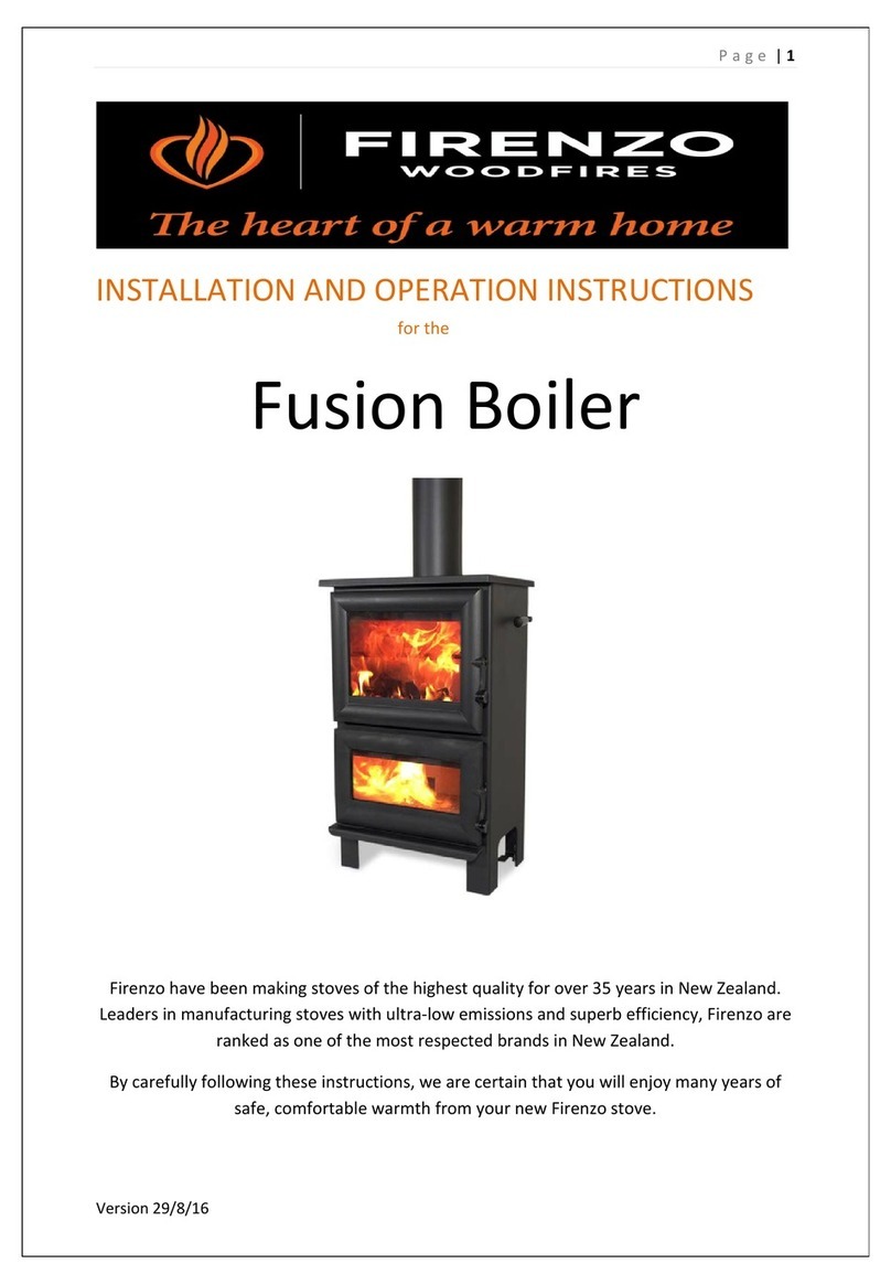 Firenzo Fusion Installation and operation instructions Firenzo Fusion Installation and operation instructions