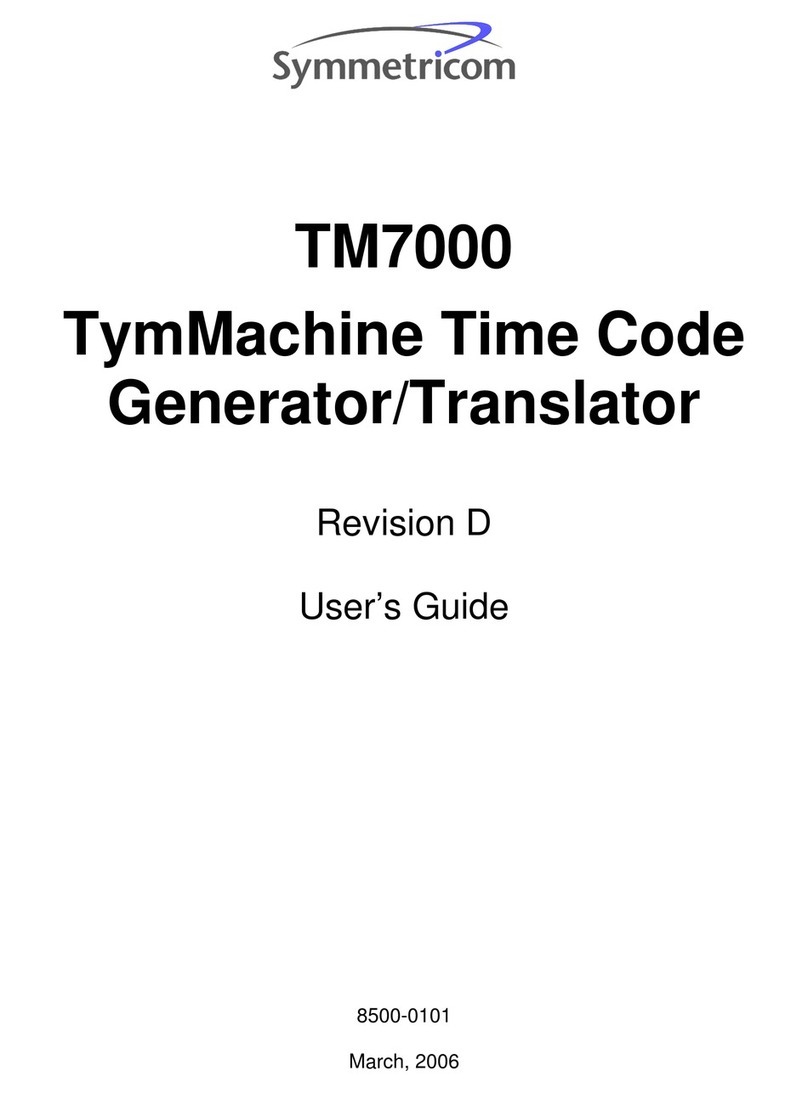 Symmetricom TM7000 user guide