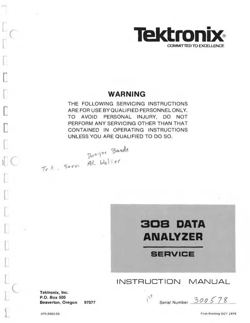 Tektronix 308 User manual