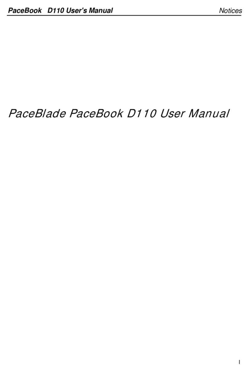 PaceBlade PaceBook D110 user manual