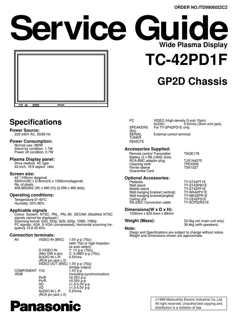 Panasonic TC-42PD1F User manual