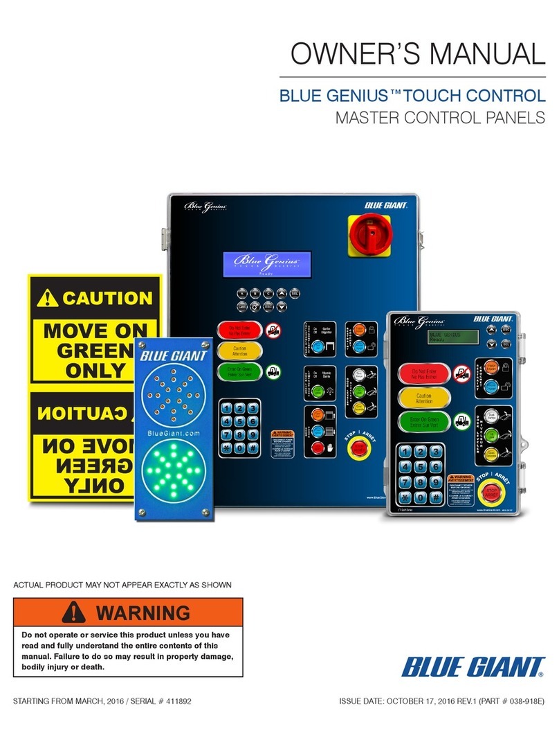 Blue Giant Blue Genius Touch Control owner's manual