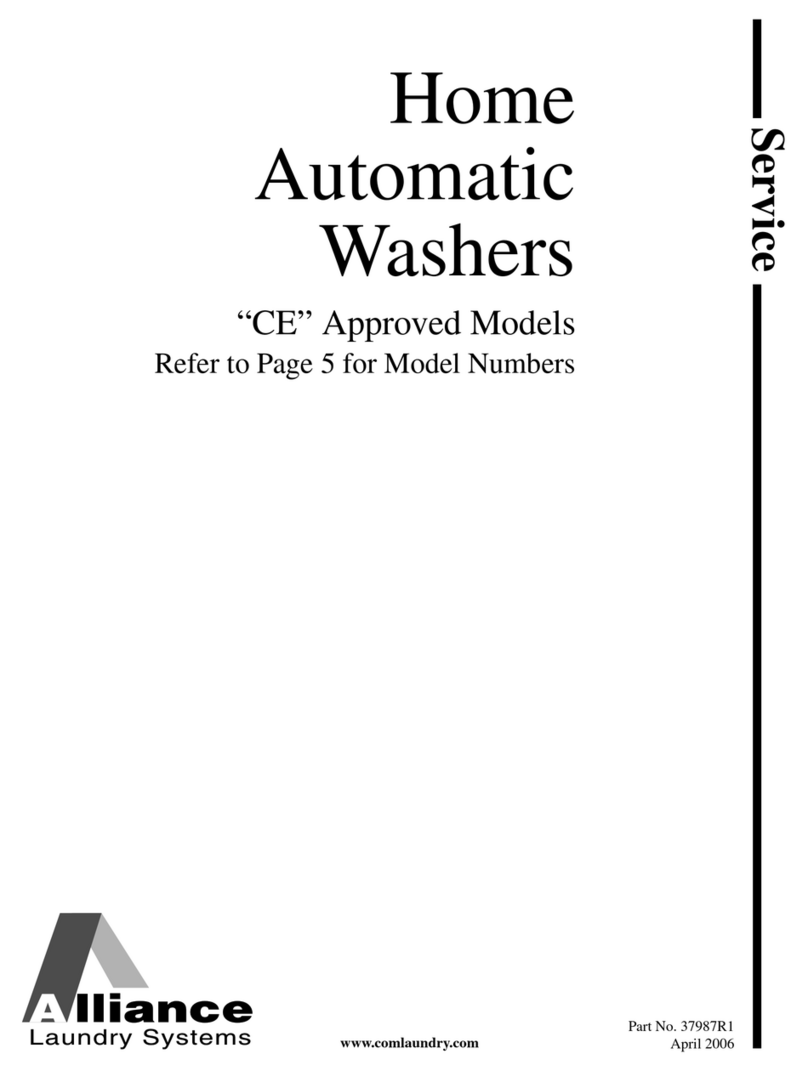 Alliance Laundry Systems AWC39323059 Assembly instructions