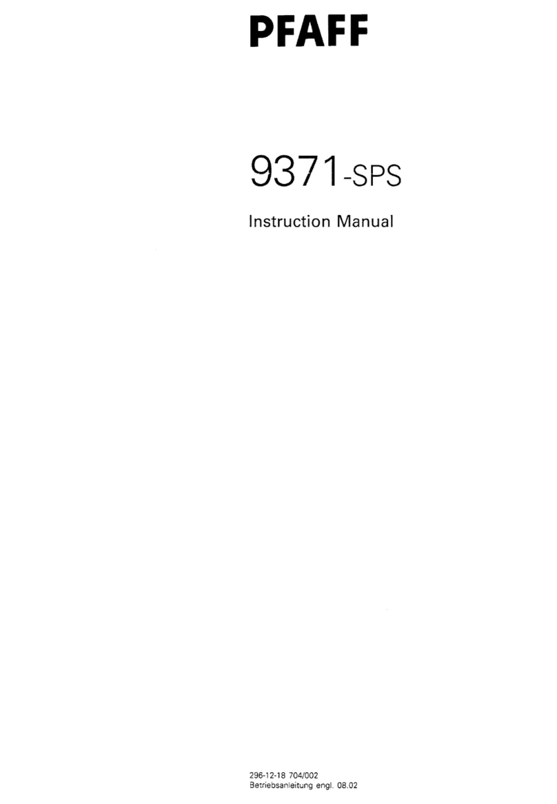 Pfaff 9371-SPS User manual Pfaff 9371-SPS User manual