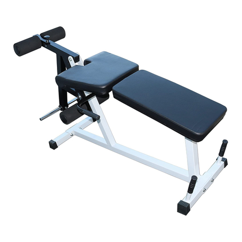 Deltech Fitness DF807 LEG CURL Assembly instructions