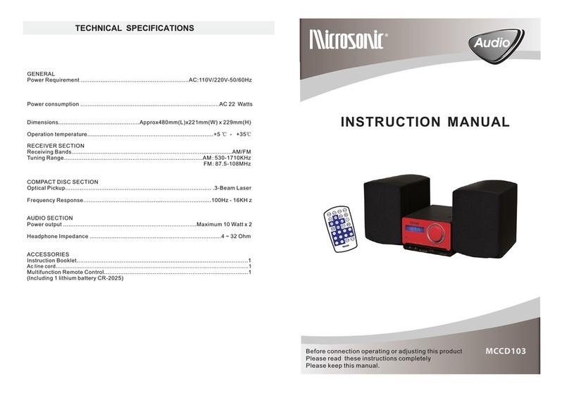Microsonic MCCD103 instruction manual
